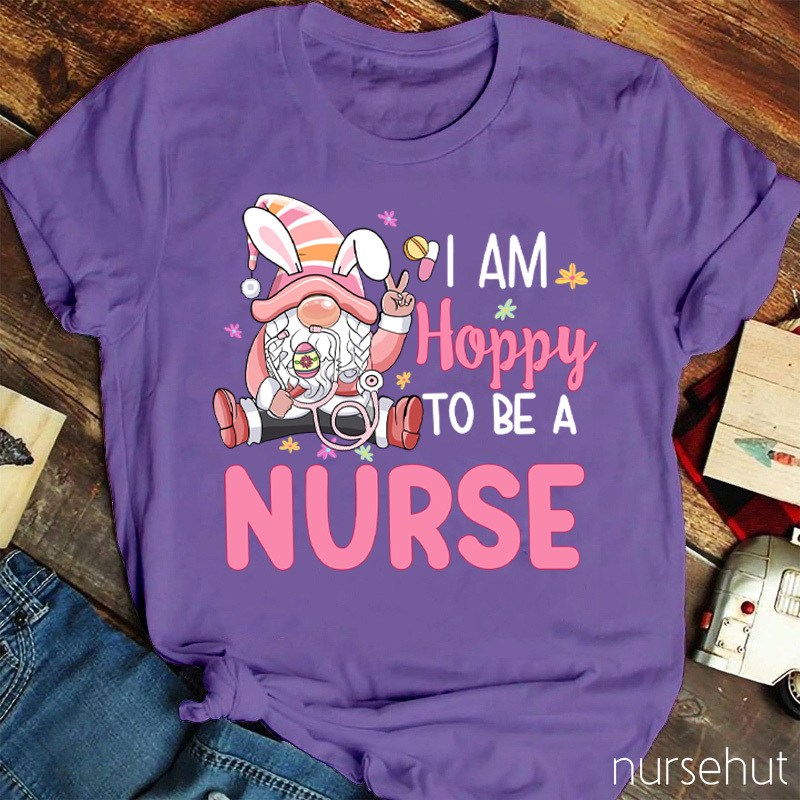 Personalized Title I Am Hoppy To Be A Nurse T-Shirt