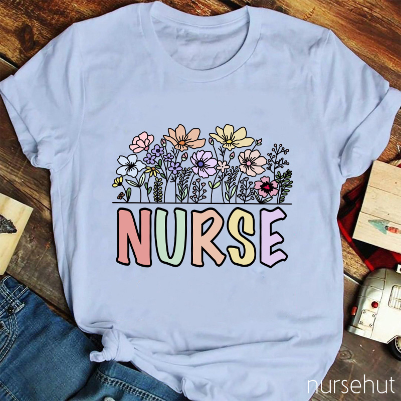 Nurse Flower T-Shirt