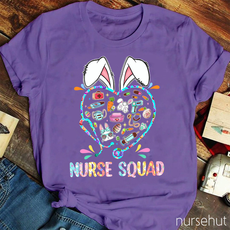 Bunny Nurse Squad Nurse T-Shirt