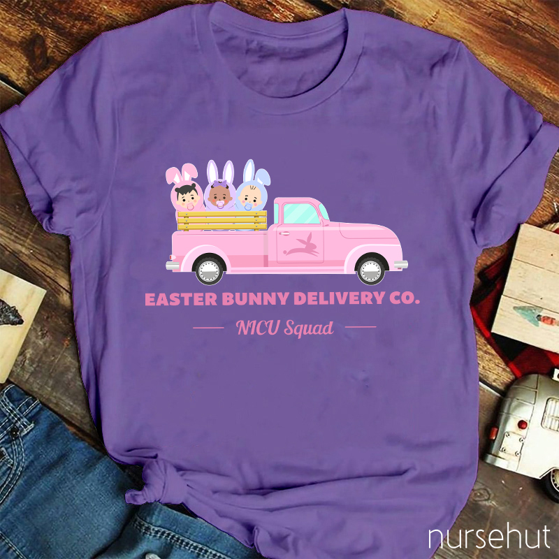 Easter Bunny Delivery Co Nurse T-Shirt