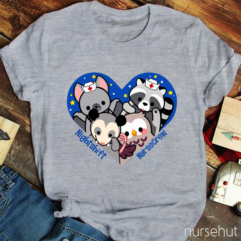 Nightshift Nursecrew Nurse T-Shirt