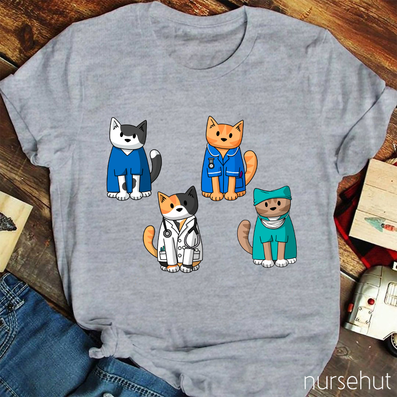 Doctor Cat Will Treat You Nurse T-Shirt
