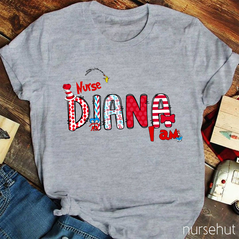 Personalized Hi Nurse T-Shirt