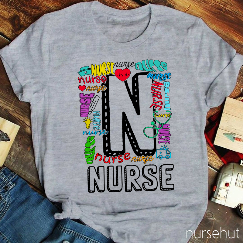 Colorlful Nurse Life Nurse T-Shirt