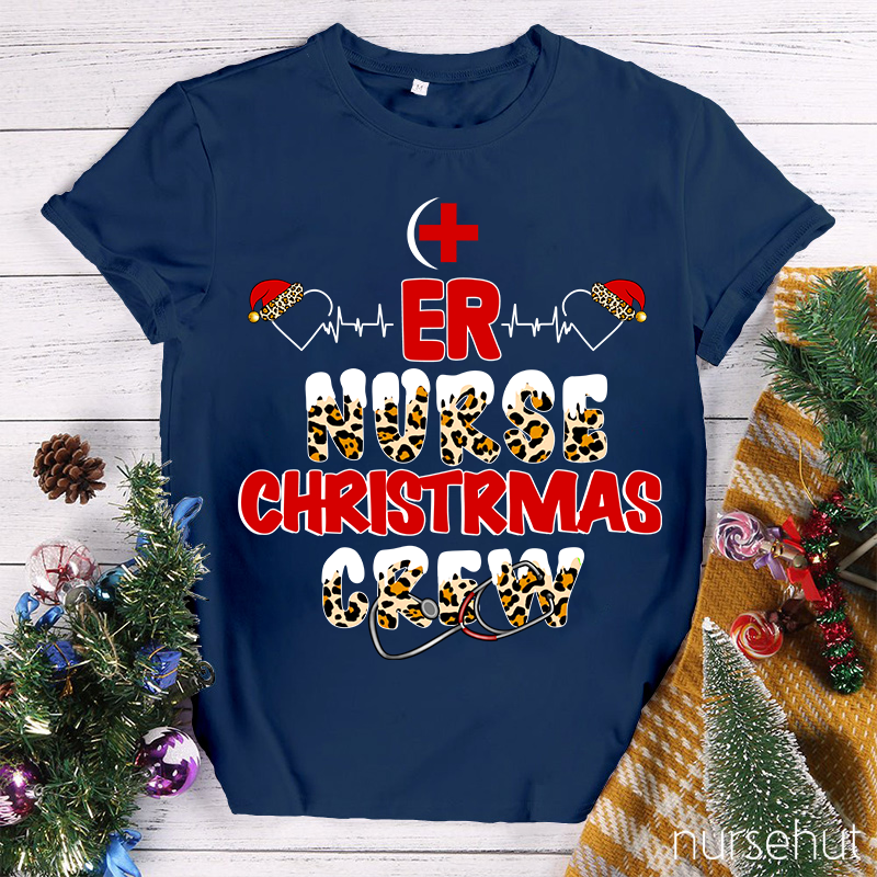 ER Nurse Christmas Crew Nurse T-Shirt