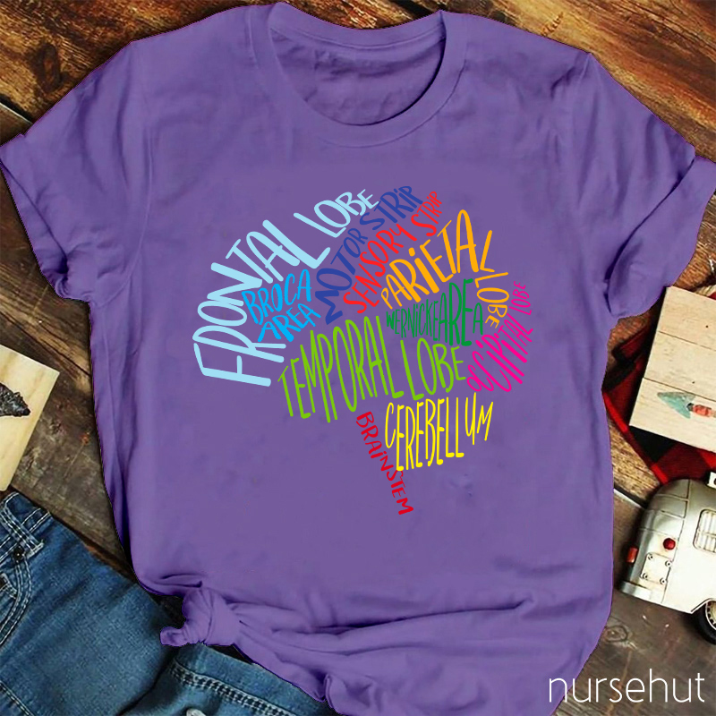 Brilliant Brain Anatomy Nurse T-Shirt
