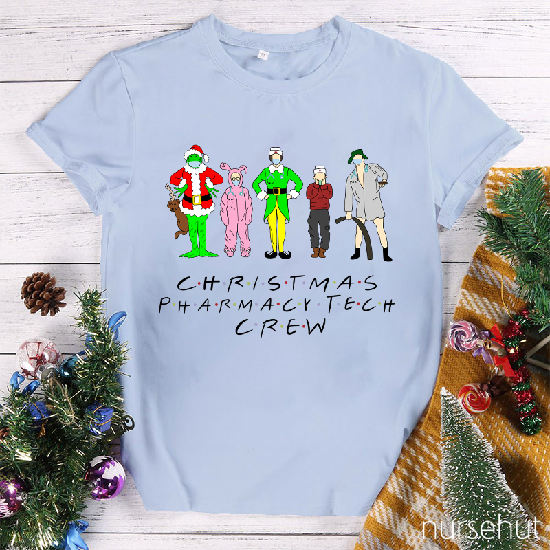 Christmas Pharmacy Tech Crew Nurse T-Shirt
