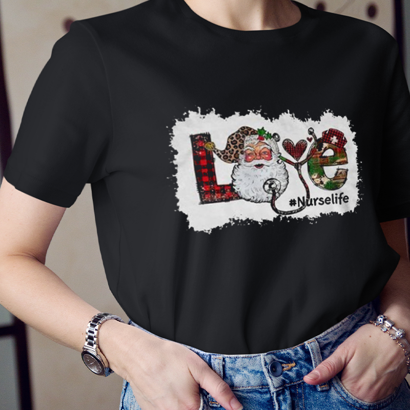Santa Nurse Love T-Shirt