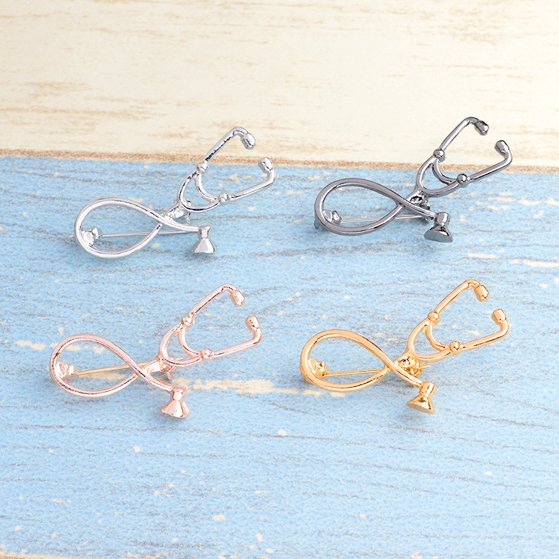 Minimalist Stethoscope Pin Set