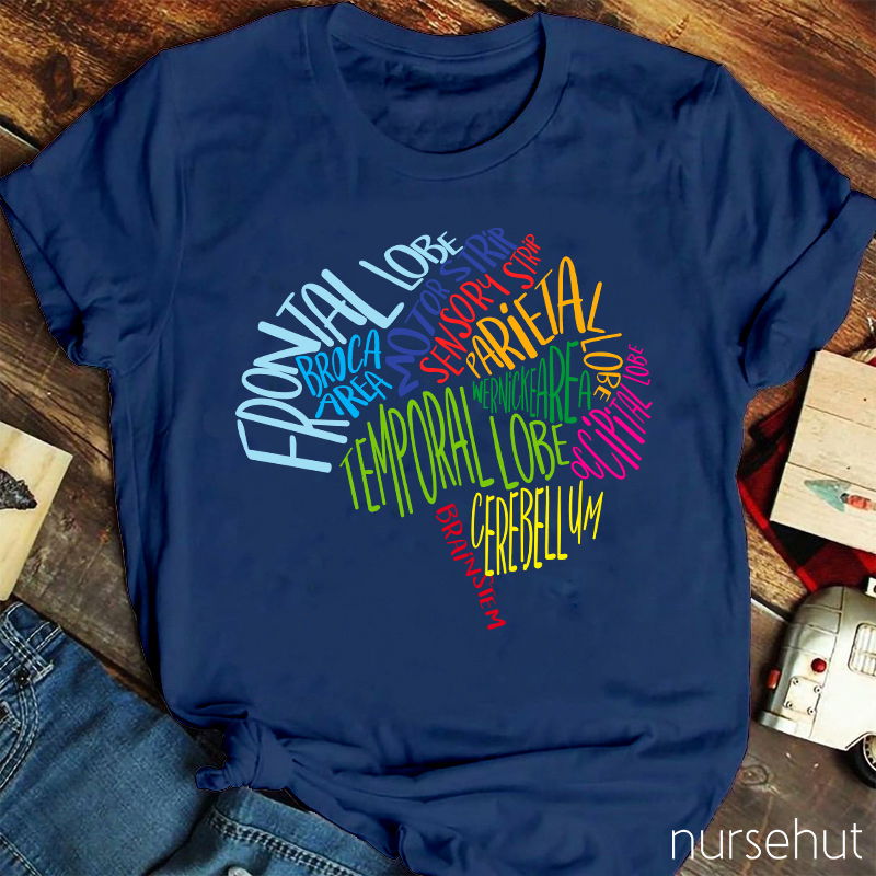 Brilliant Brain Anatomy Nurse T-Shirt