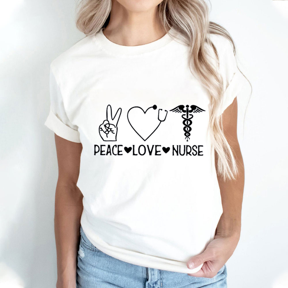 Peace And Love And Nurse T-Shirt