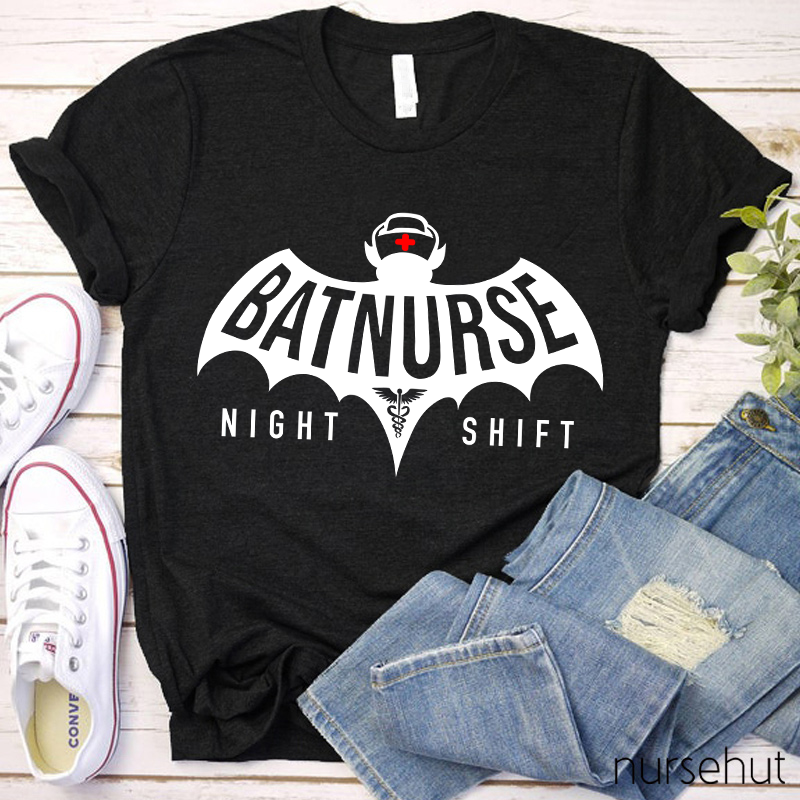 Batnurse Night Shift Nurse T-Shirt