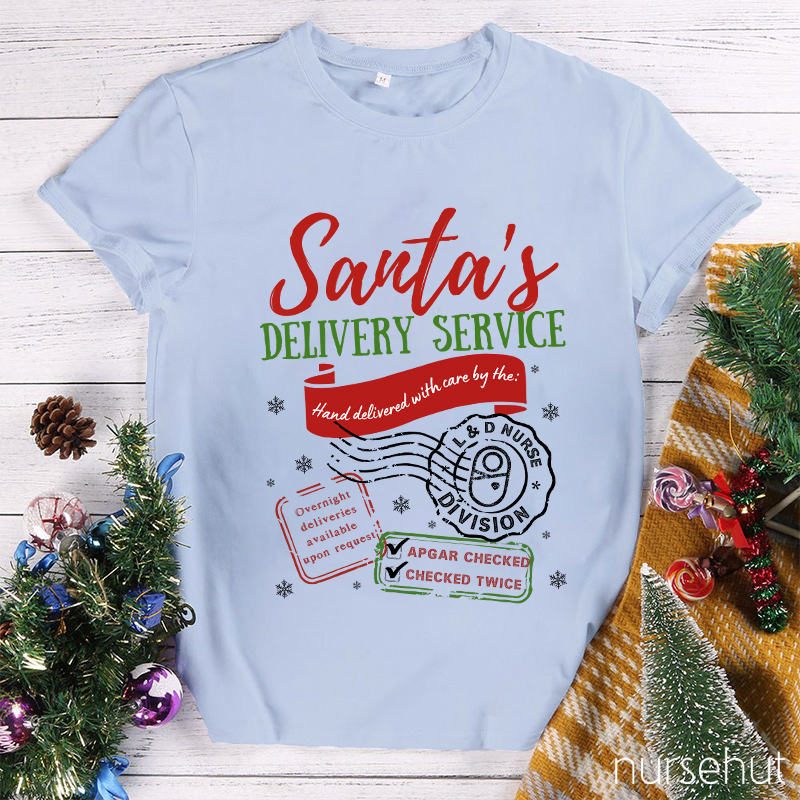 Santa's Delivery Service Nurse T-Shirt