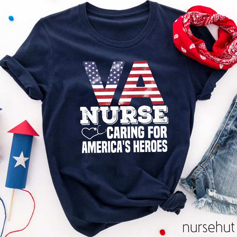 VA Flag Nurse T-Shirt