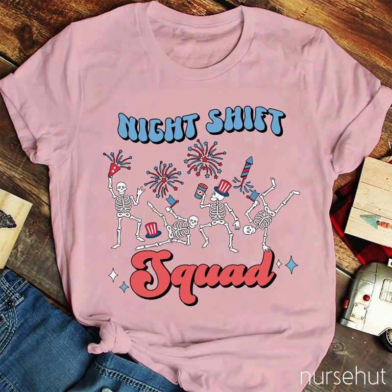 Night Shift Squad Nurse T-Shirt