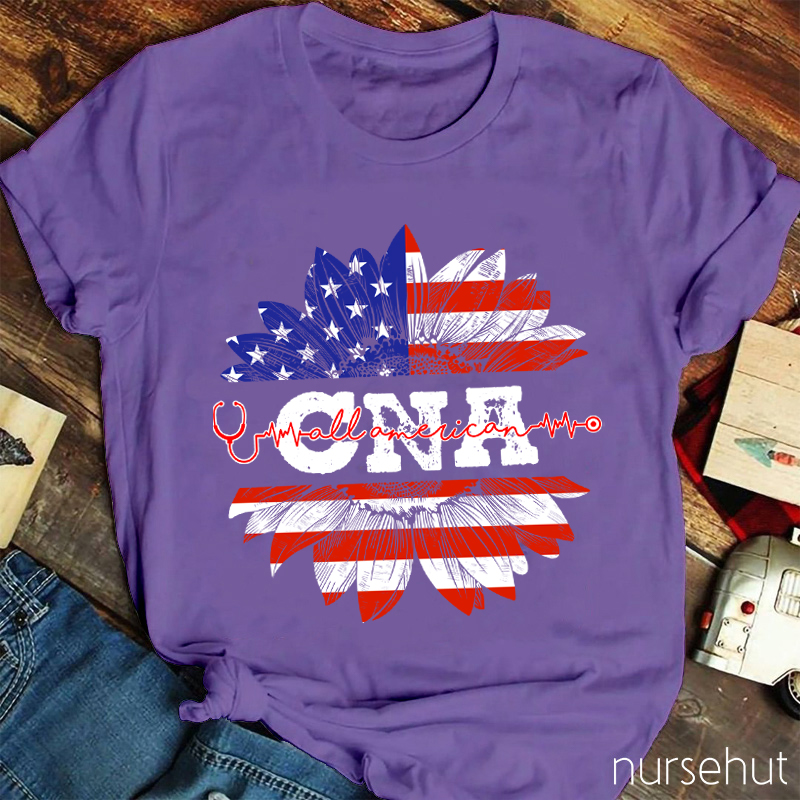 Personalized Department Sunward Flower Nurse T-Shirt