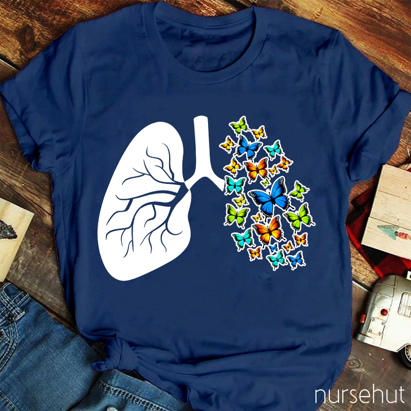 Caring For Lung Health Nurse T-Shirt