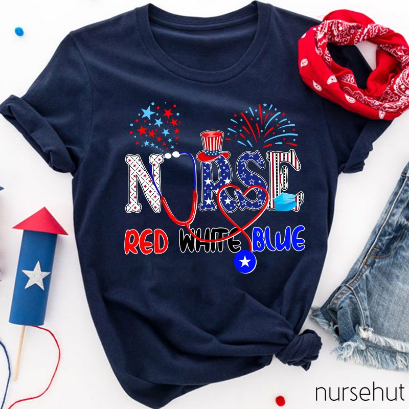 Red White Blue Nurse T-Shirt