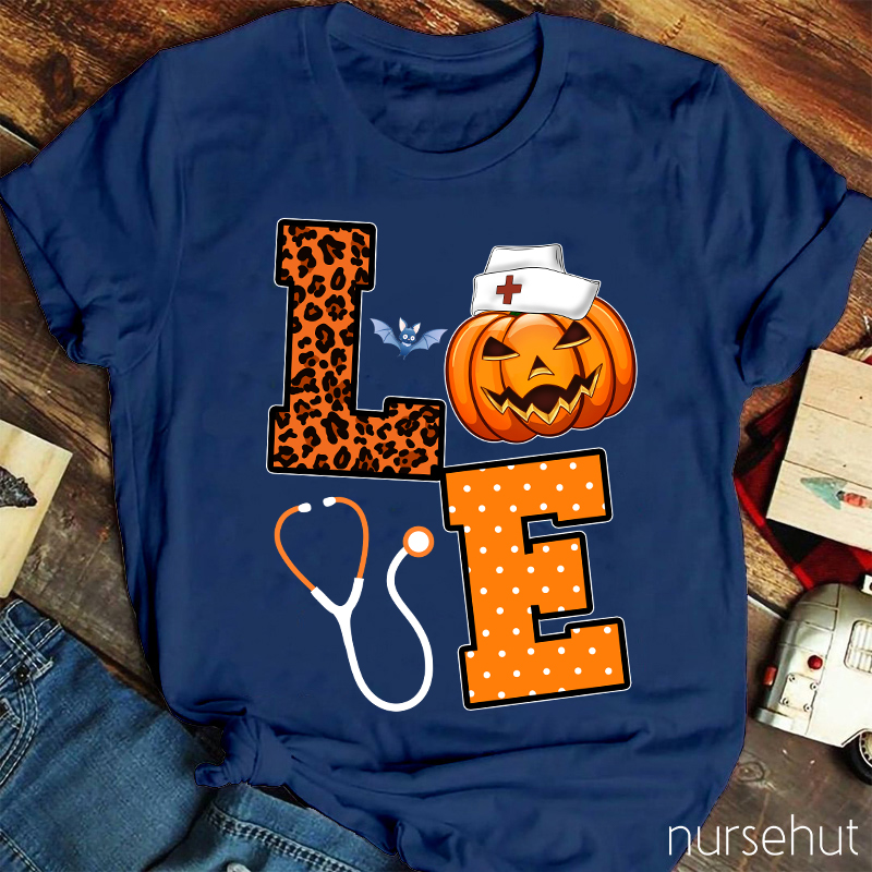 Love Pumpkin Nurse T-Shirt