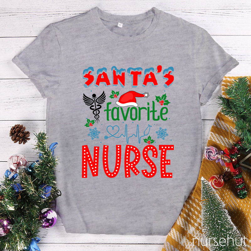 Santa's Favorite Nurse T-Shirt