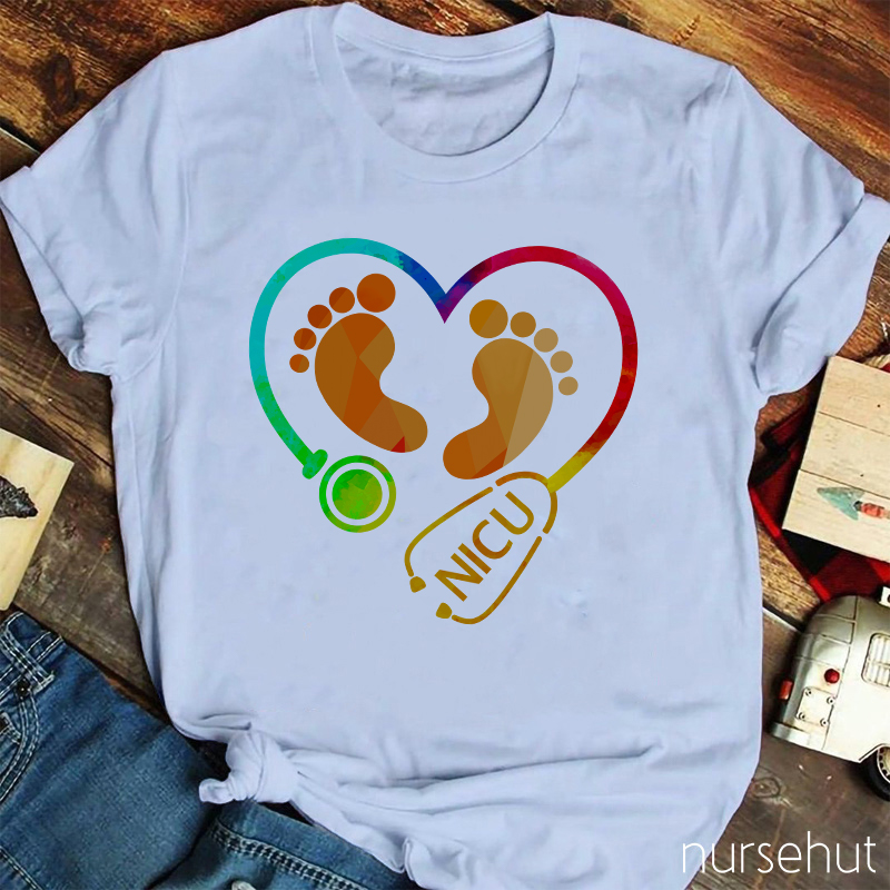 Lovely Baby Feet Nurse T-Shirt