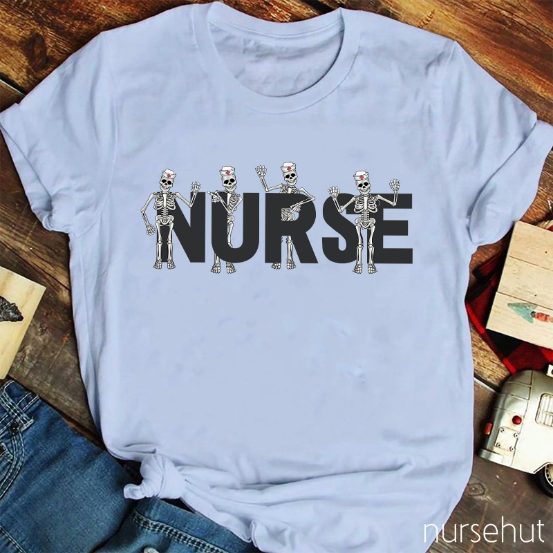 Skeleton Nurse T-Shirt
