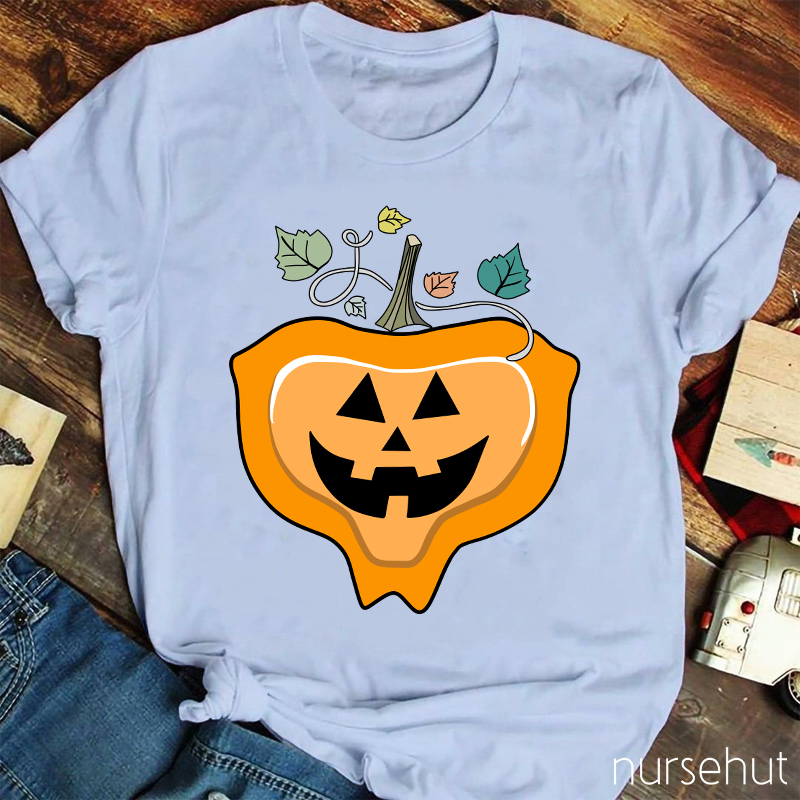 Cute Pumpkin Nurse T-Shirt