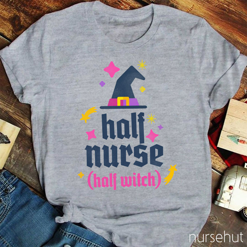 Half Nurse Half Witch Nurse T-Shirt