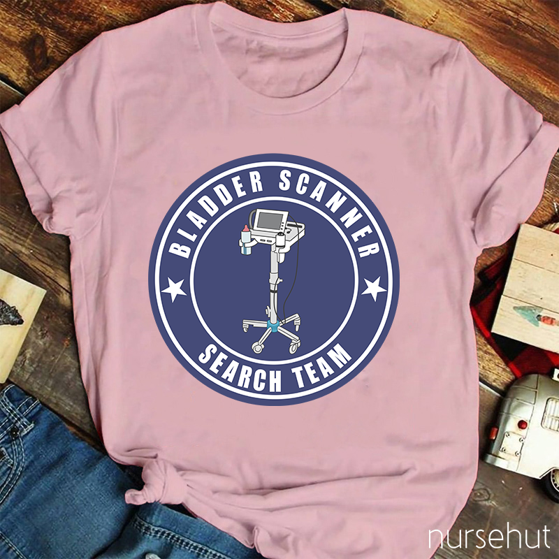 Bladder Scanner Search Team Nurse T-Shirt