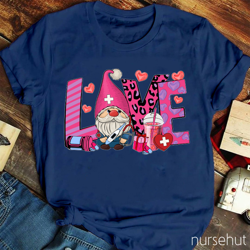 Love Gnome Nurse T-Shirt