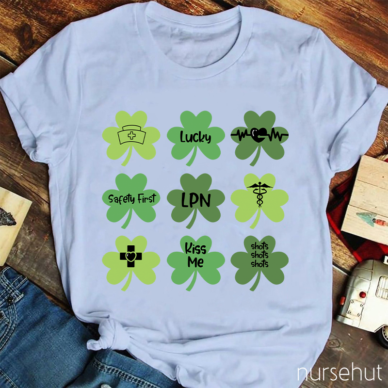 Personalized Safety First Be Lucky Nurse T-Shirt
