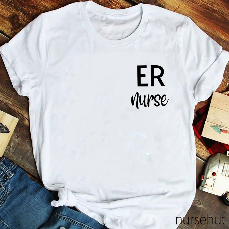 Personalized Department Minimalism Nurse T-Shirt