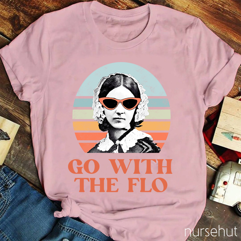 Florence Nightingale Go With The Flo Nurse T-Shirt