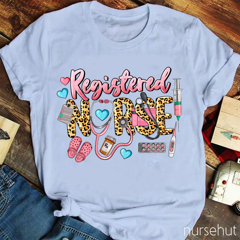 Registered Nurse I'd Like To Wear Pink All Day Nurse T-Shirt