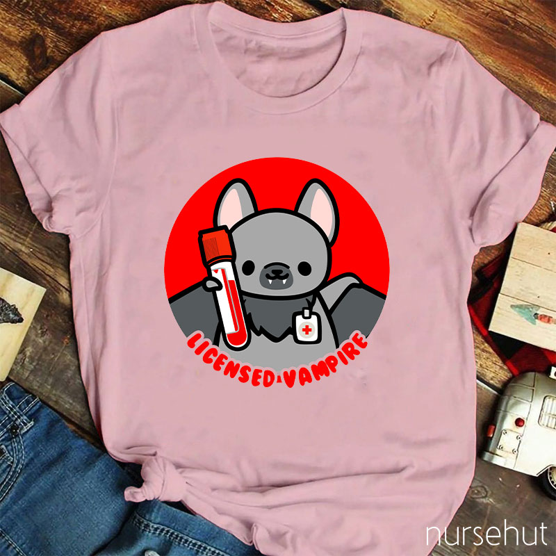Licensed Vampire Nurse T-Shirt