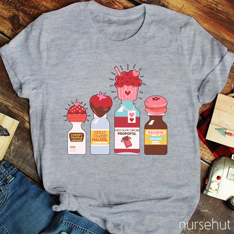 Chocolate Cupcake Propofol Nurse T-Shirt