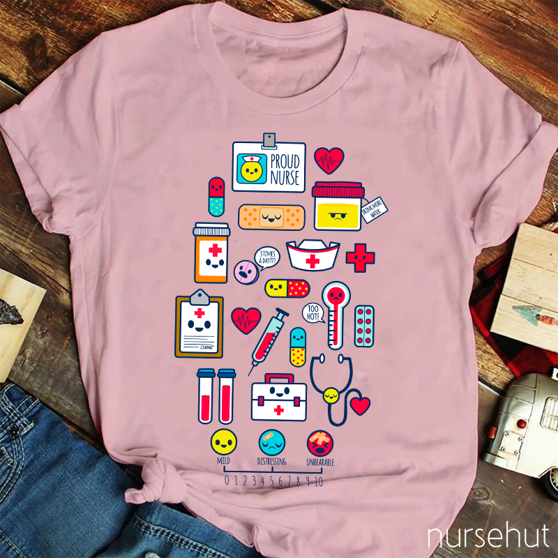 Medical Emotion Spectrum Nurse T-Shirt