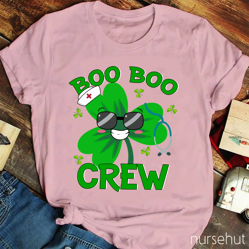 Boo Boo Crew Clover Nurse T-Shirt
