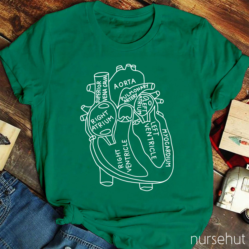 Structure Of The Heart Nurse T-Shirt