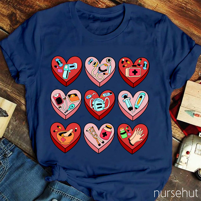 A Heart Full Of Nursing Nurse T-Shirt