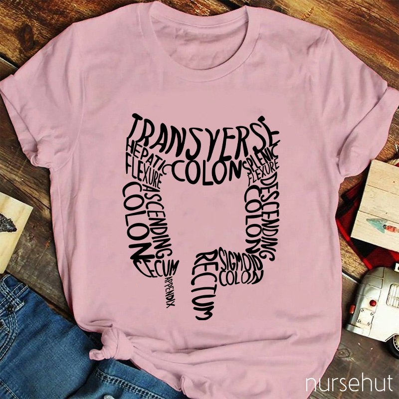 Intestinal Tract Transverse Colon Nurse T-Shirt