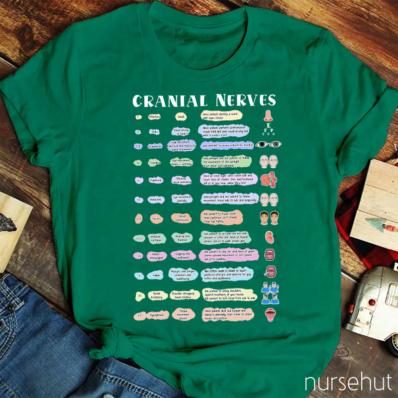 Cranial Nerves Nurse T-Shirt