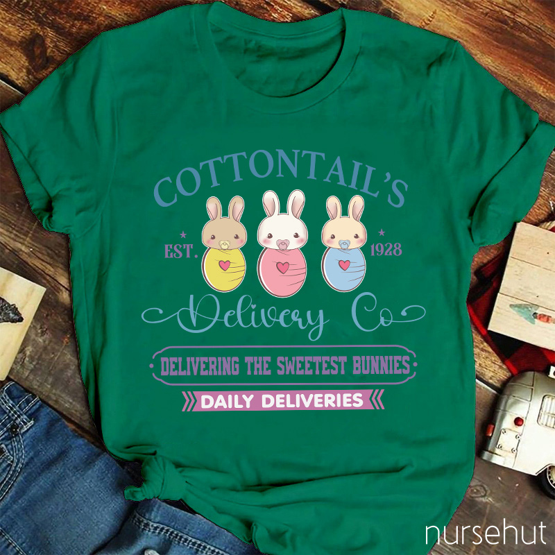Cottontail's Delivery Co Nurse T-Shirt