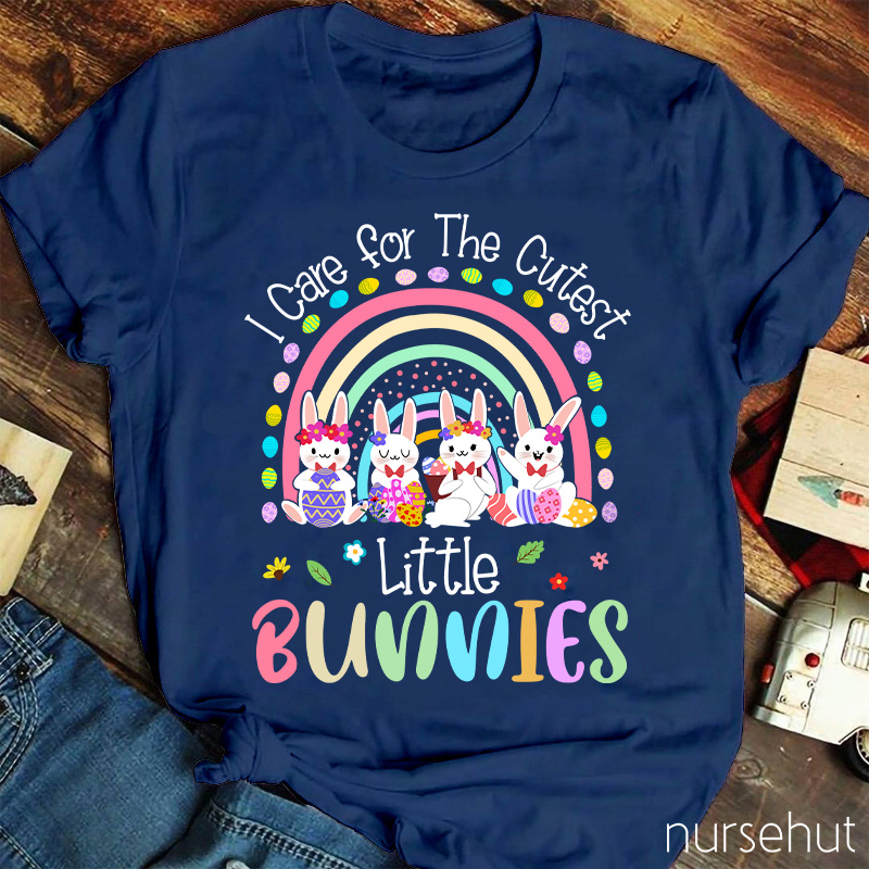 I Care For The Cutest Little Bunnies Nurse T-Shirt