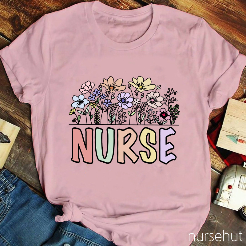 Nurse Flower T-Shirt