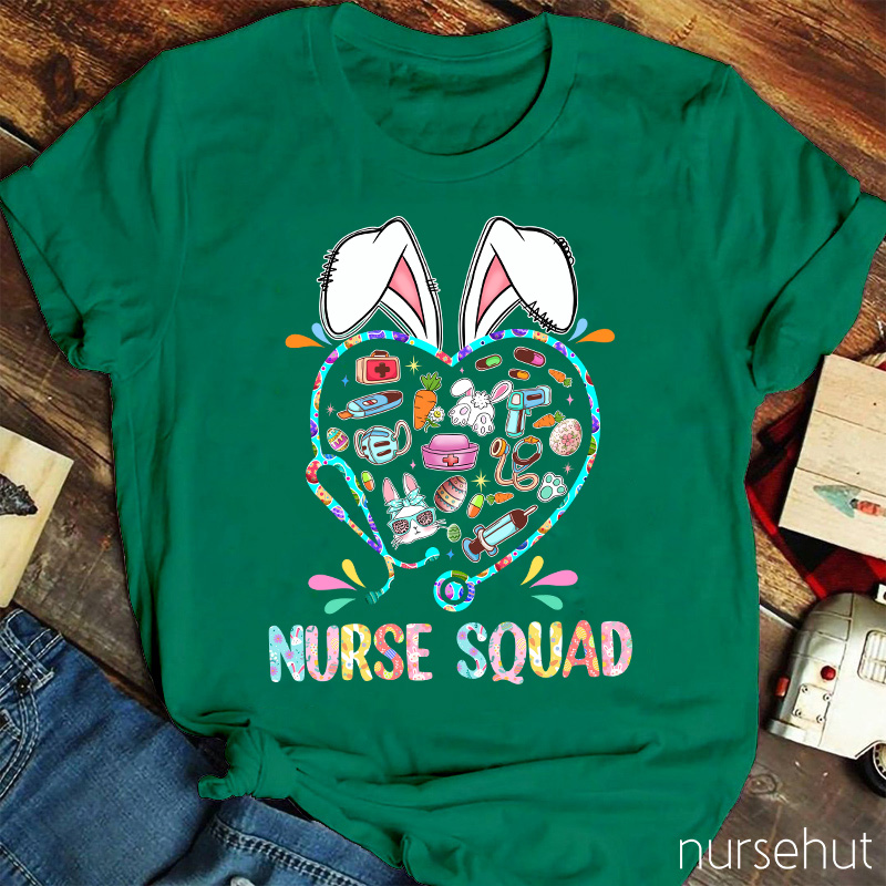 Bunny Nurse Squad Nurse T-Shirt