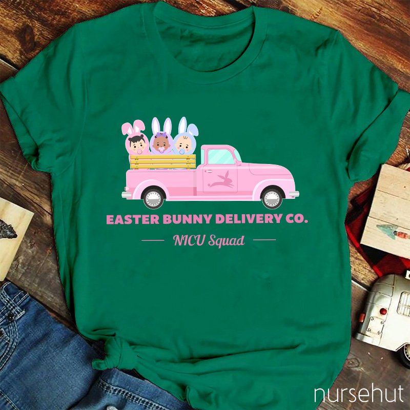 Easter Bunny Delivery Co Nurse T-Shirt