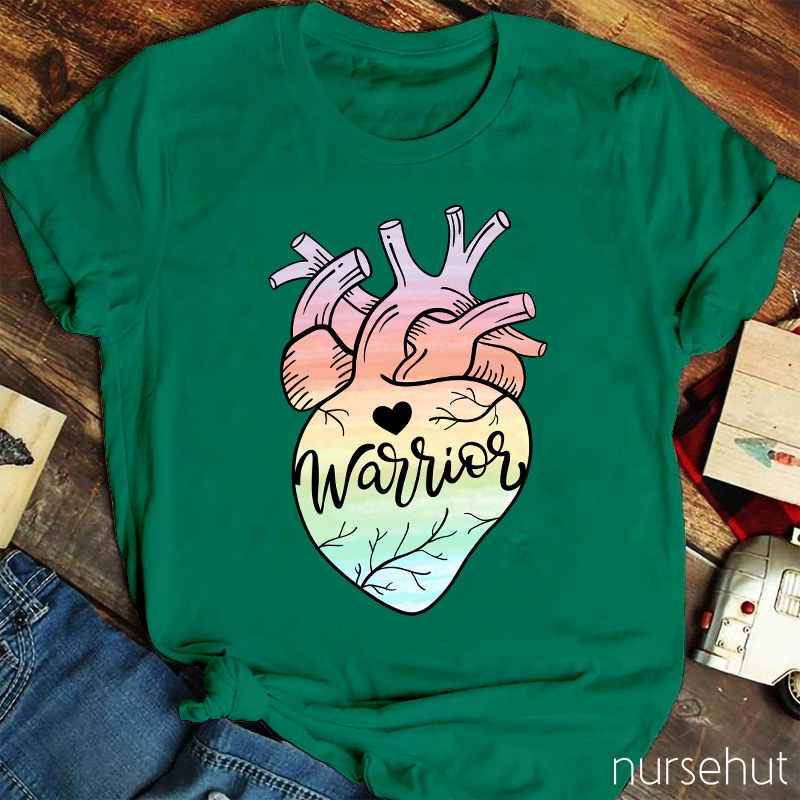 Anatomical Heart Warrior Nurse T-Shirt