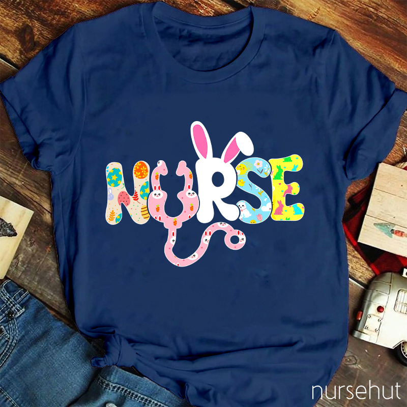 Cute Nurse Bunny Nurse T-Shirt