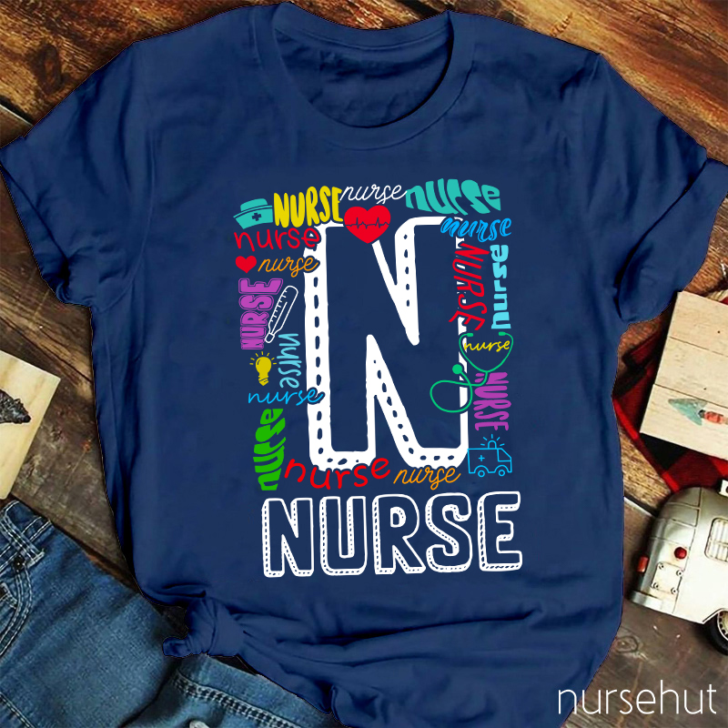 Colorlful Nurse Life Nurse T-Shirt